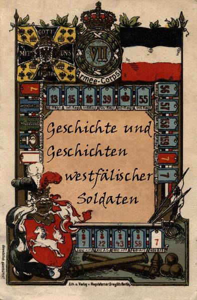 Das westfälische VII. Armee-Korps Münster